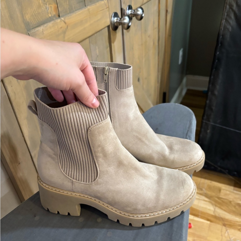 Women's Beige Ankle Boots
